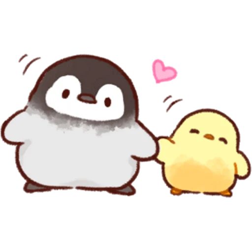 Sticker Soft and Cute Chicks Love