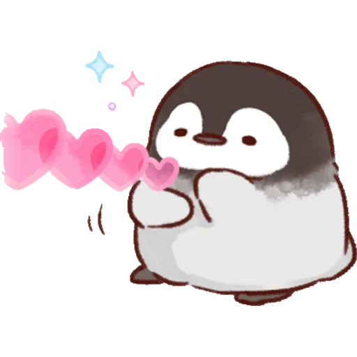 Sticker from the "Soft and Cute Chicks Love" sticker pack