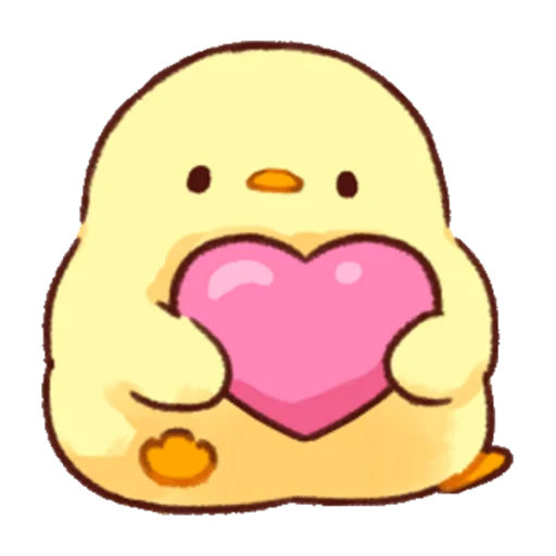 Sticker from the "Soft and Cute Chicks Love" sticker pack