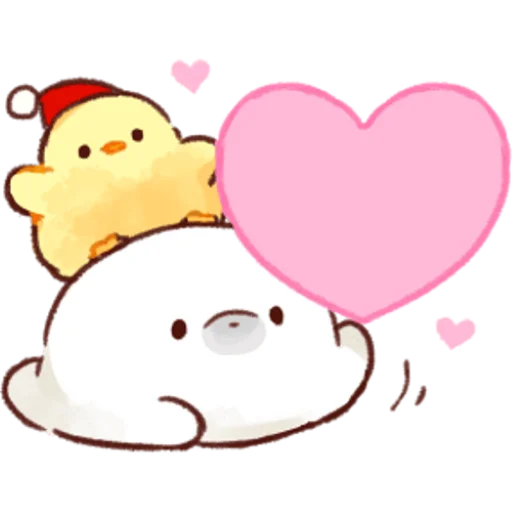 Sticker from the "Soft and Cute Chicks Winter" sticker pack