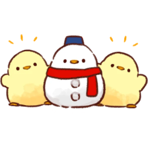 Sticker from the "Soft and Cute Chicks Winter" sticker pack