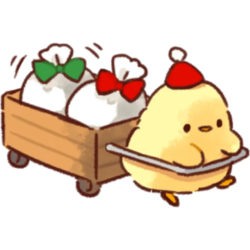 Sticker from the "Soft and Cute Chicks Winter" sticker pack