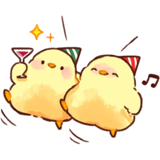 Sticker from the "Soft and Cute Chicks Winter" sticker pack