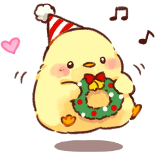 Sticker from the "Soft and Cute Chicks Winter" sticker pack