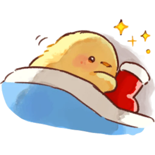 Sticker from the "Soft and Cute Chicks Winter" sticker pack