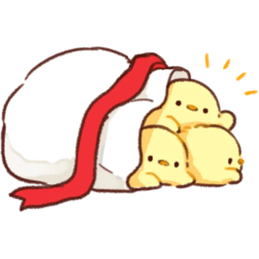 Sticker from the "Soft and Cute Chicks Winter" sticker pack