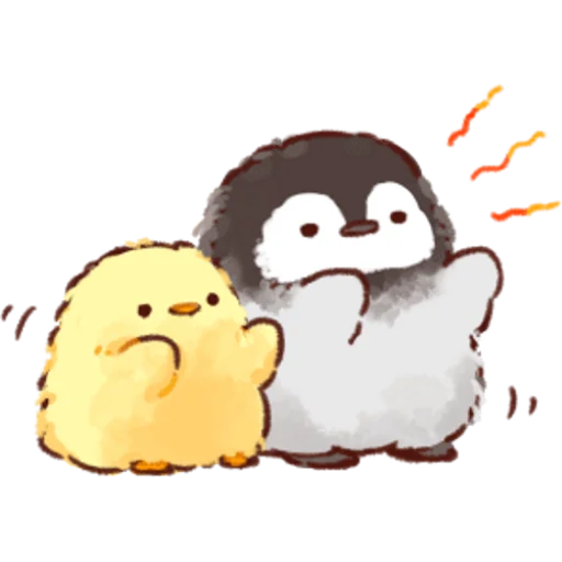 Sticker from the "Soft and Cute Chicks Winter" sticker pack