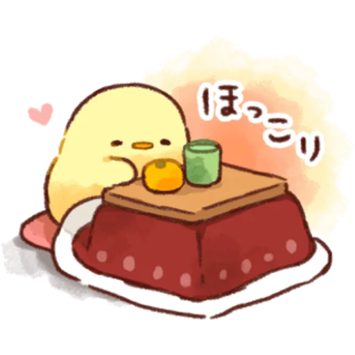 Sticker from the "Soft and Cute Chicks Winter" sticker pack