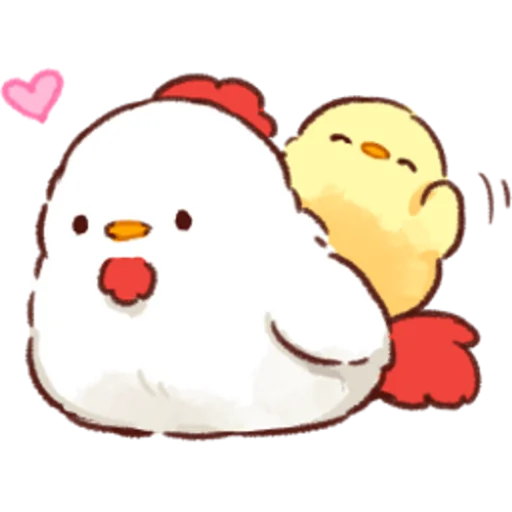 Sticker from the "Soft and Cute Chicks Winter" sticker pack