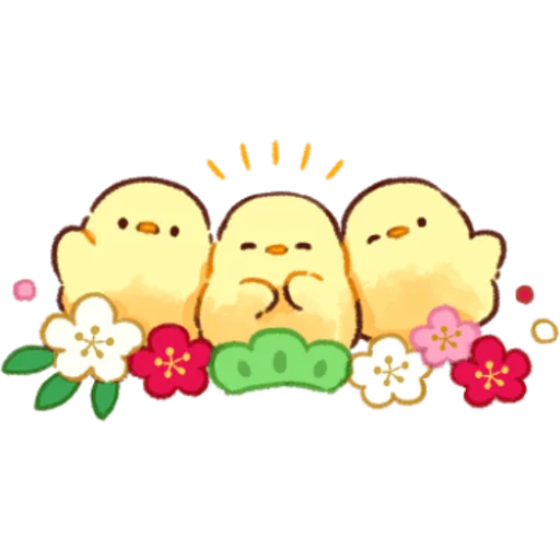 Sticker from the "Soft and Cute Chicks Winter" sticker pack