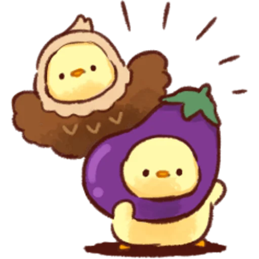 Sticker from the "Soft and Cute Chicks Winter" sticker pack