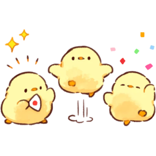 Sticker from the "Soft and Cute Chicks Winter" sticker pack