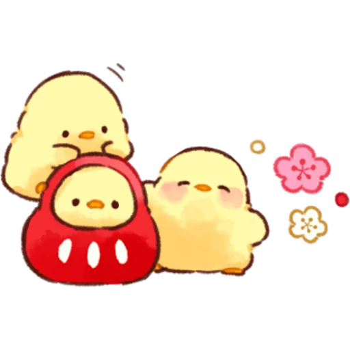 Sticker from the "Soft and Cute Chicks Winter" sticker pack