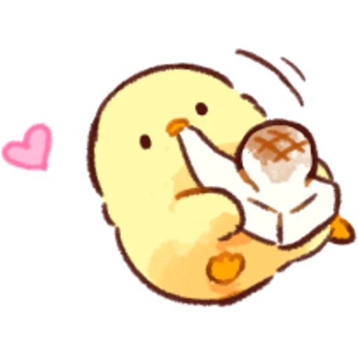 Sticker from the "Soft and Cute Chicks Winter" sticker pack