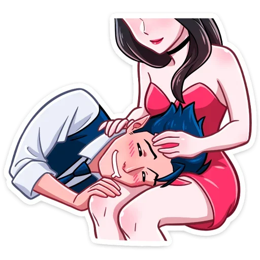 Sticker from the "Дьявол и Дьяволица" sticker pack