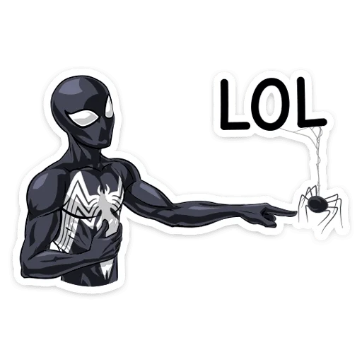 Sticker from the "Человек паук | Spider man" sticker pack