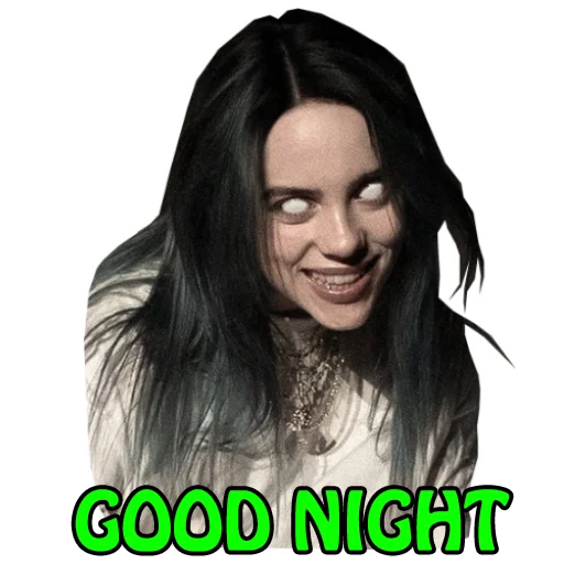 Sticker from the "Billie?" sticker pack