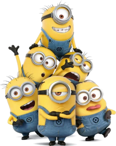 Стикер из набора "minions"