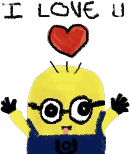 Sticker from the "minions" sticker pack