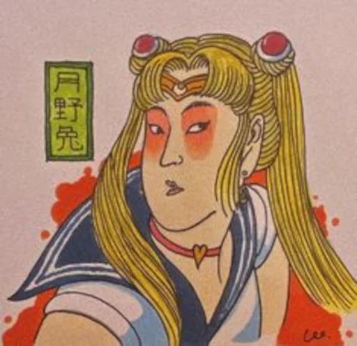 Sticker from the "Sailor Moon" sticker pack