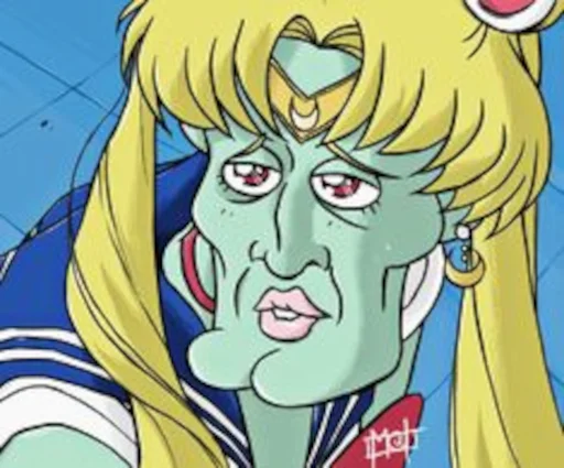 Sticker from the "Sailor Moon" sticker pack