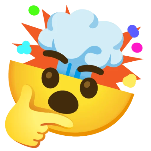 Sticker from the "Hmm Mixed" sticker pack