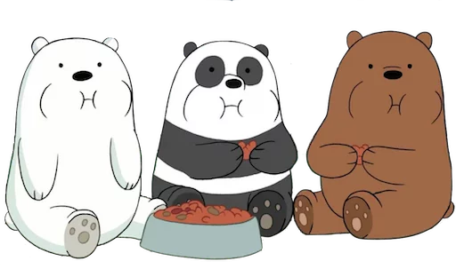 Sticker from the "WeBareBears" sticker pack