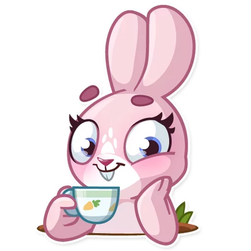 Sticker from the "Bunny Rosy" sticker pack