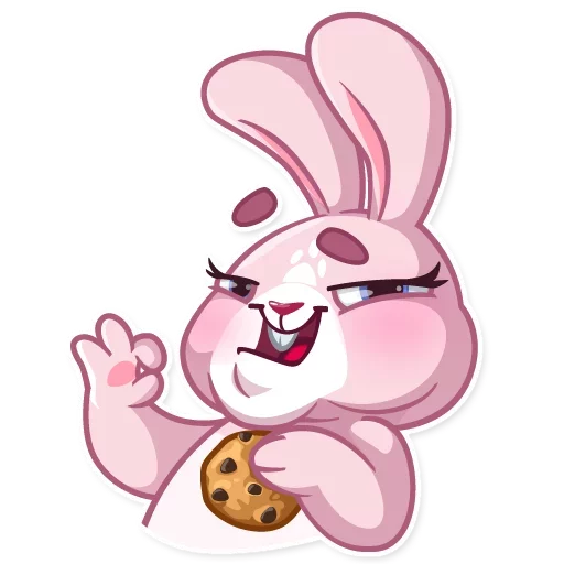 Sticker from the "Bunny Rosy" sticker pack