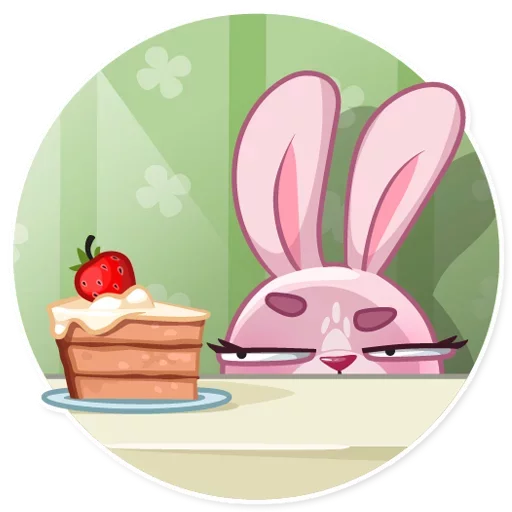 Sticker from the "Bunny Rosy" sticker pack