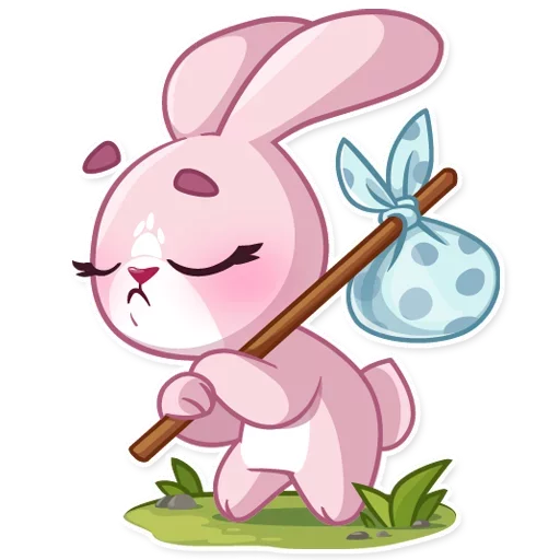 Sticker Bunny Rosy