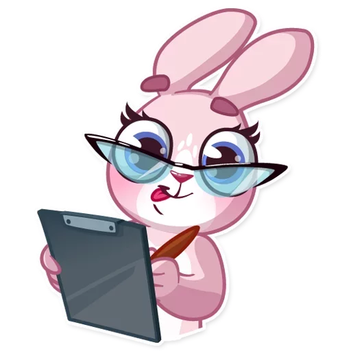 Sticker from the "Bunny Rosy" sticker pack