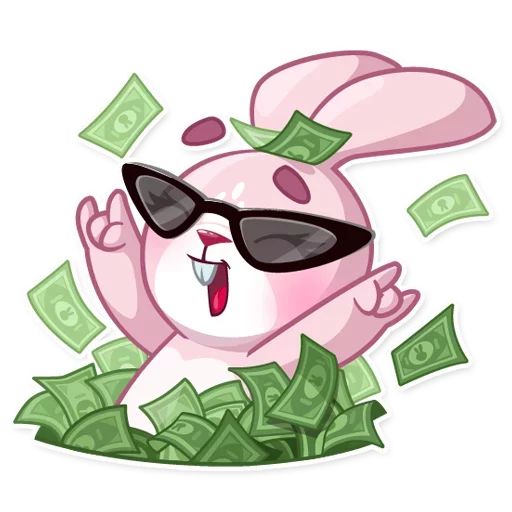 Sticker from the "Bunny Rosy" sticker pack