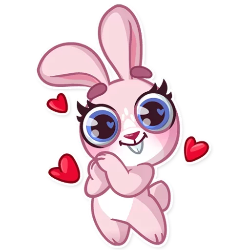 Sticker from the "Bunny Rosy" sticker pack