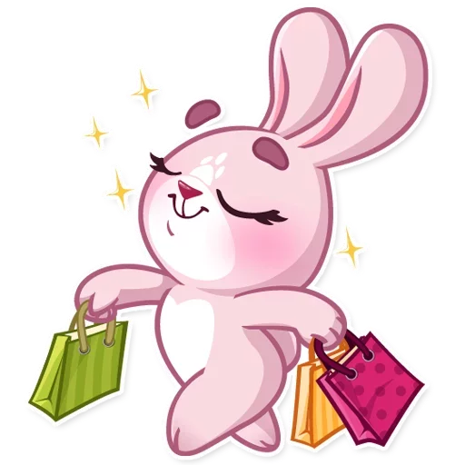 Sticker Bunny Rosy