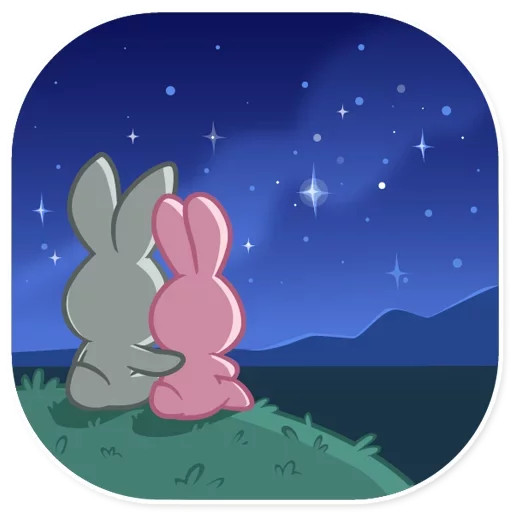 Sticker from the "Bunny Rosy" sticker pack