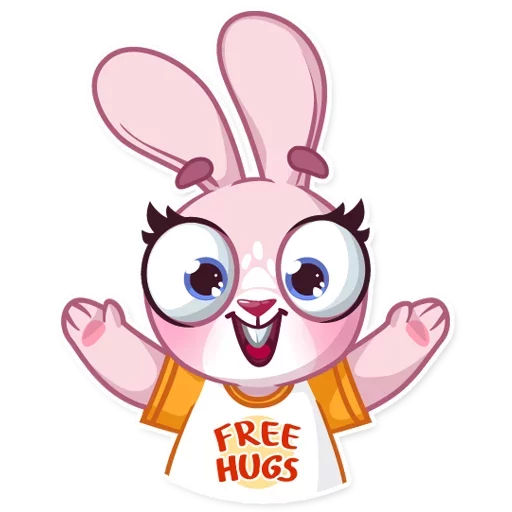 Sticker from the "Bunny Rosy" sticker pack