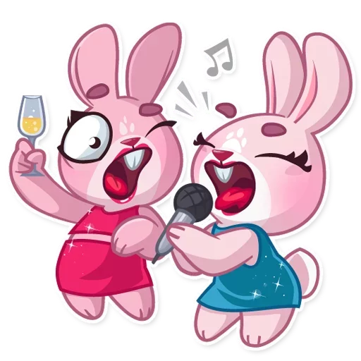 Sticker Bunny Rosy