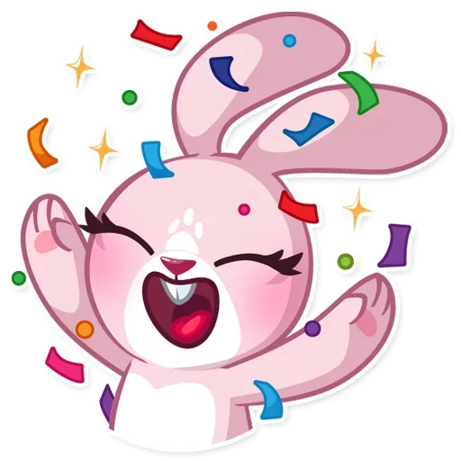 Sticker from the "Bunny Rosy" sticker pack