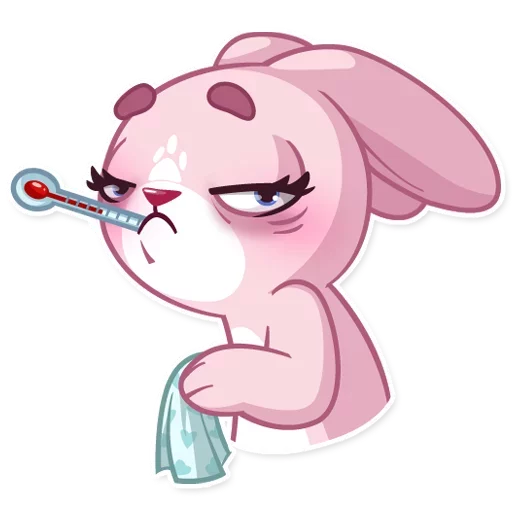 Sticker from the "Bunny Rosy" sticker pack