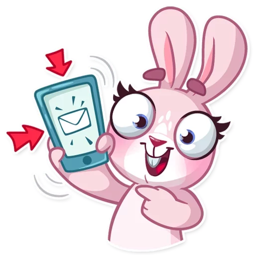 Sticker from the "Bunny Rosy" sticker pack