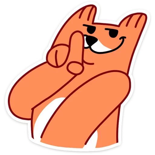 Sticker from the "Fox" sticker pack