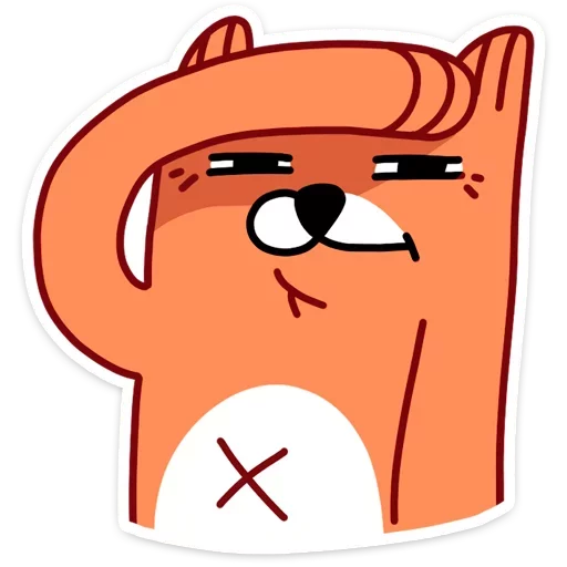 Sticker from the "Fox" sticker pack