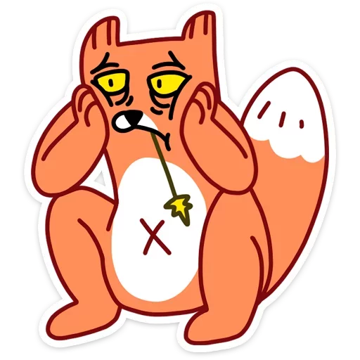 Sticker from the "Fox" sticker pack