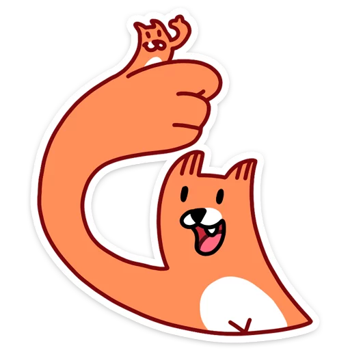 Sticker from the "Fox" sticker pack