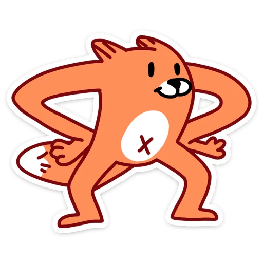 Sticker from the "Fox" sticker pack