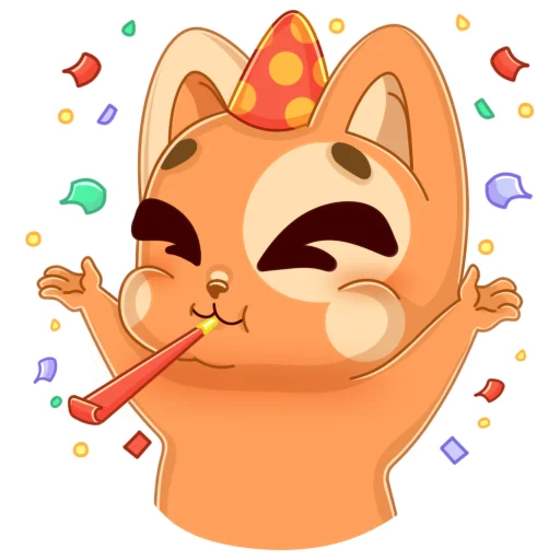 Sticker from the "Мандариновый кот" sticker pack