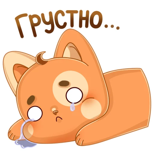 Sticker from the "Мандариновый кот" sticker pack