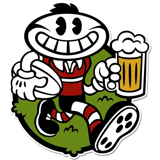 Sticker from the "Rugby-jumble" sticker pack