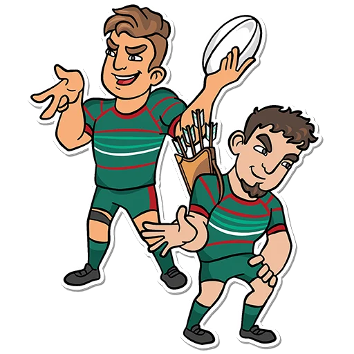 Sticker from the "Rugby-jumble" sticker pack